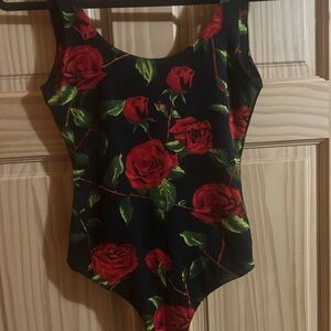 Floral Kids One Piece Swimsuit